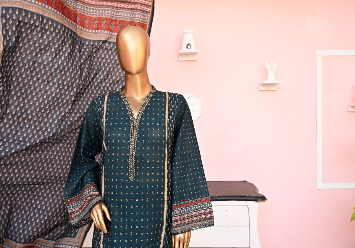 Bin Saeed Khaddar 3 Piece Suit BIN136-Designer dhaage