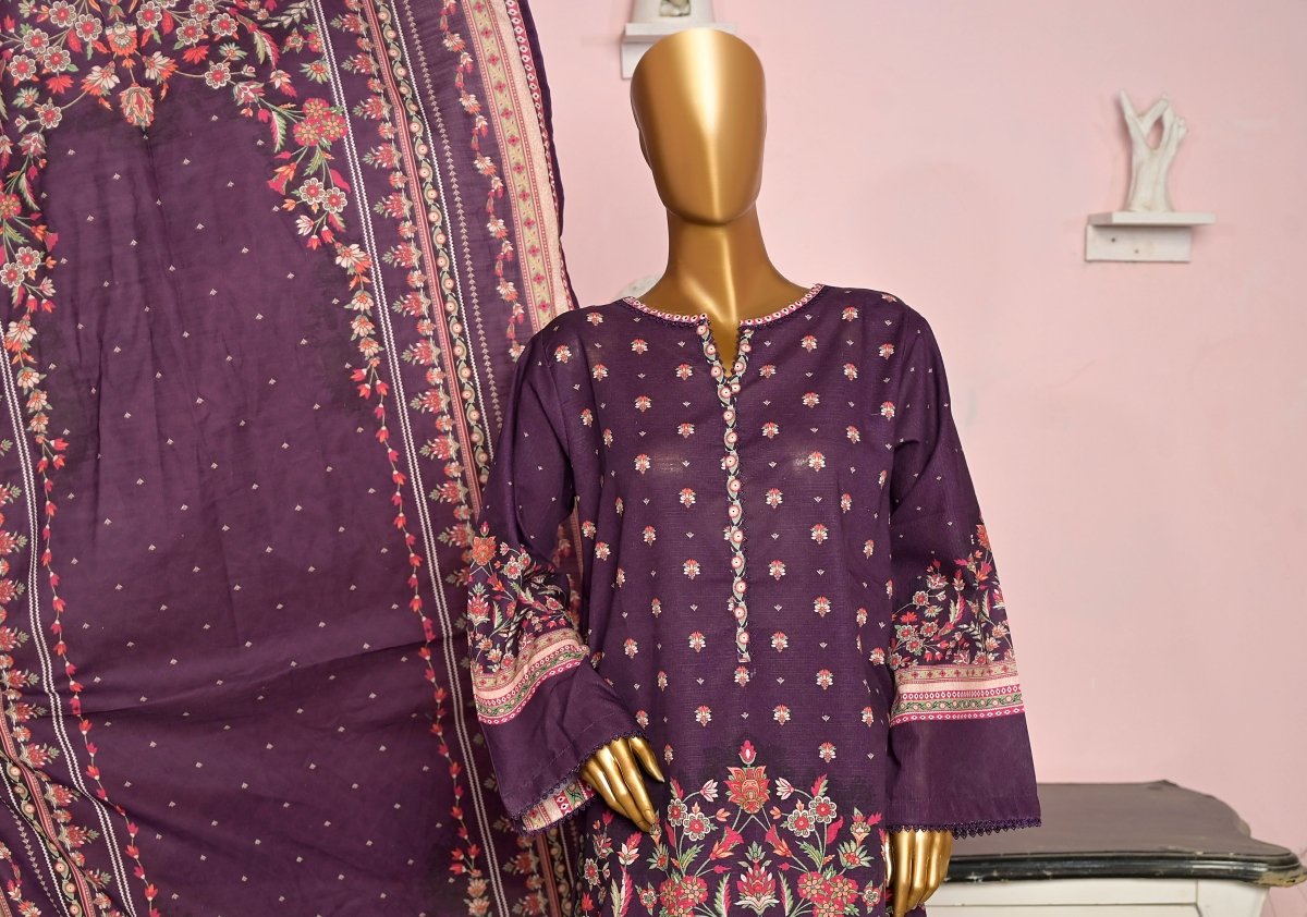 Bin Saeed Khaddar 3 Piece Suit BIN144-Designer dhaage