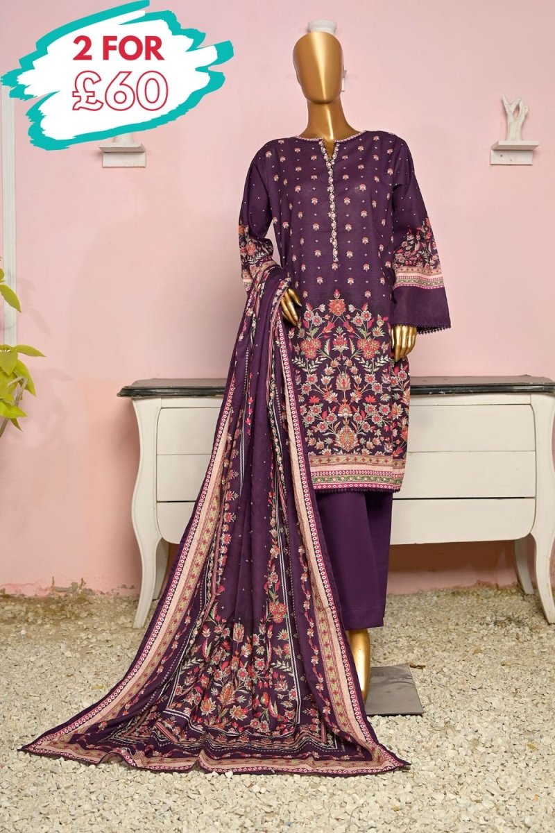 Bin Saeed Khaddar 3 Piece Suit BIN144-Designer dhaage