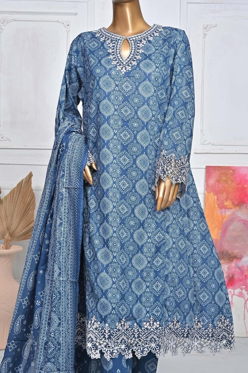 Bin Saeed Lawn 3 Piece Frock BIN108-Designer dhaage