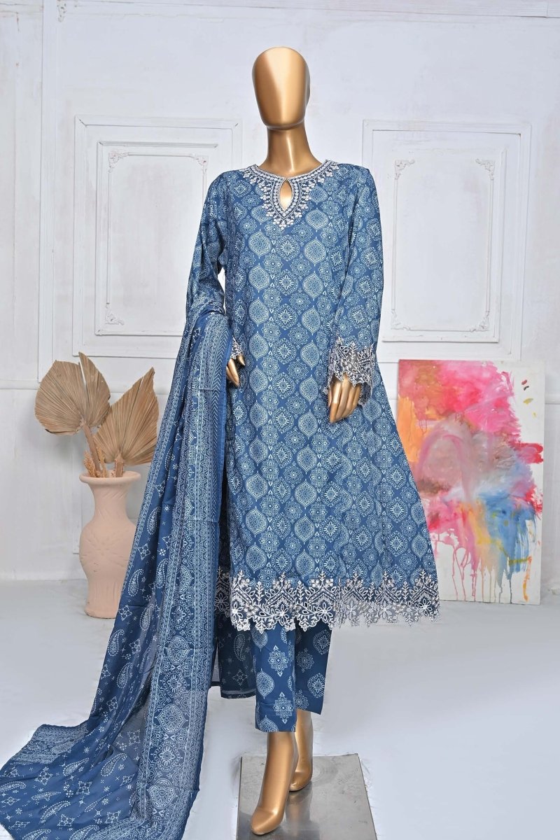 Bin Saeed Lawn 3 Piece Frock BIN108-Designer dhaage