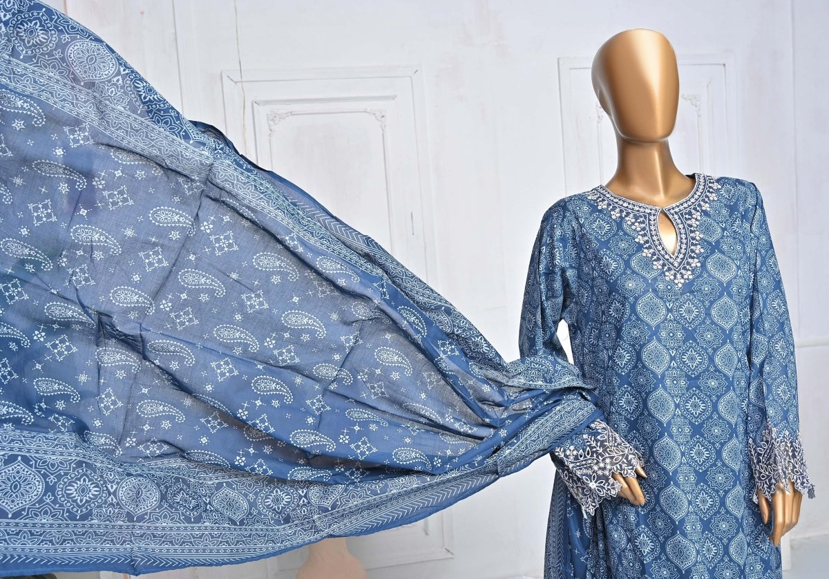 Bin Saeed Lawn 3 Piece Frock BIN108-Designer dhaage
