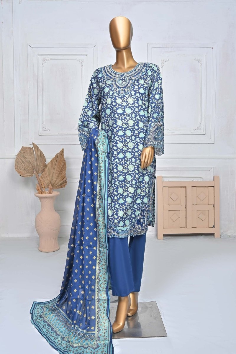Bin Saeed Lawn 3 Piece Suit BIN106-Designer dhaage