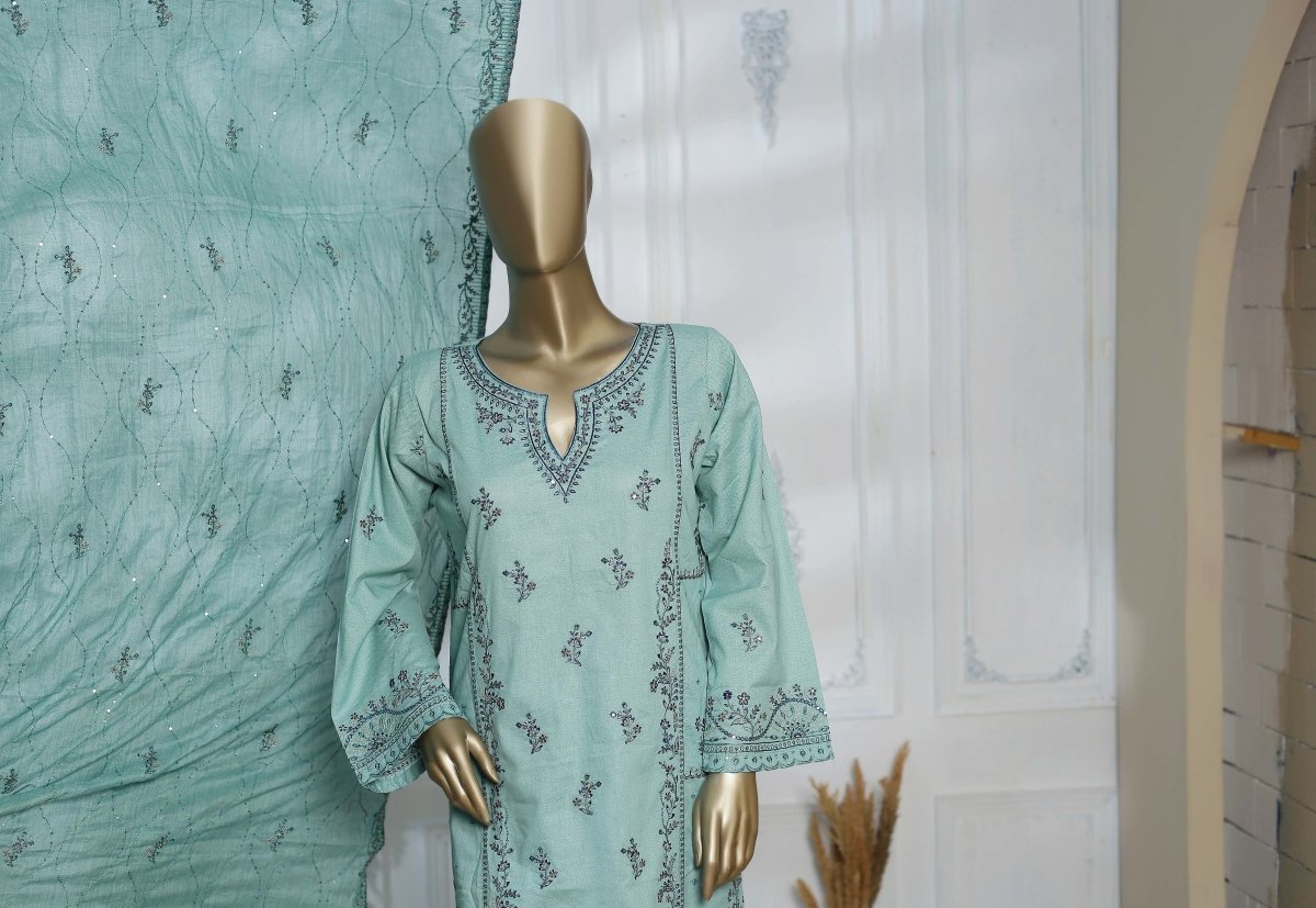 Bin Saeed Lawn Chikankari 3 Piece Suit BIN67-Designer dhaage