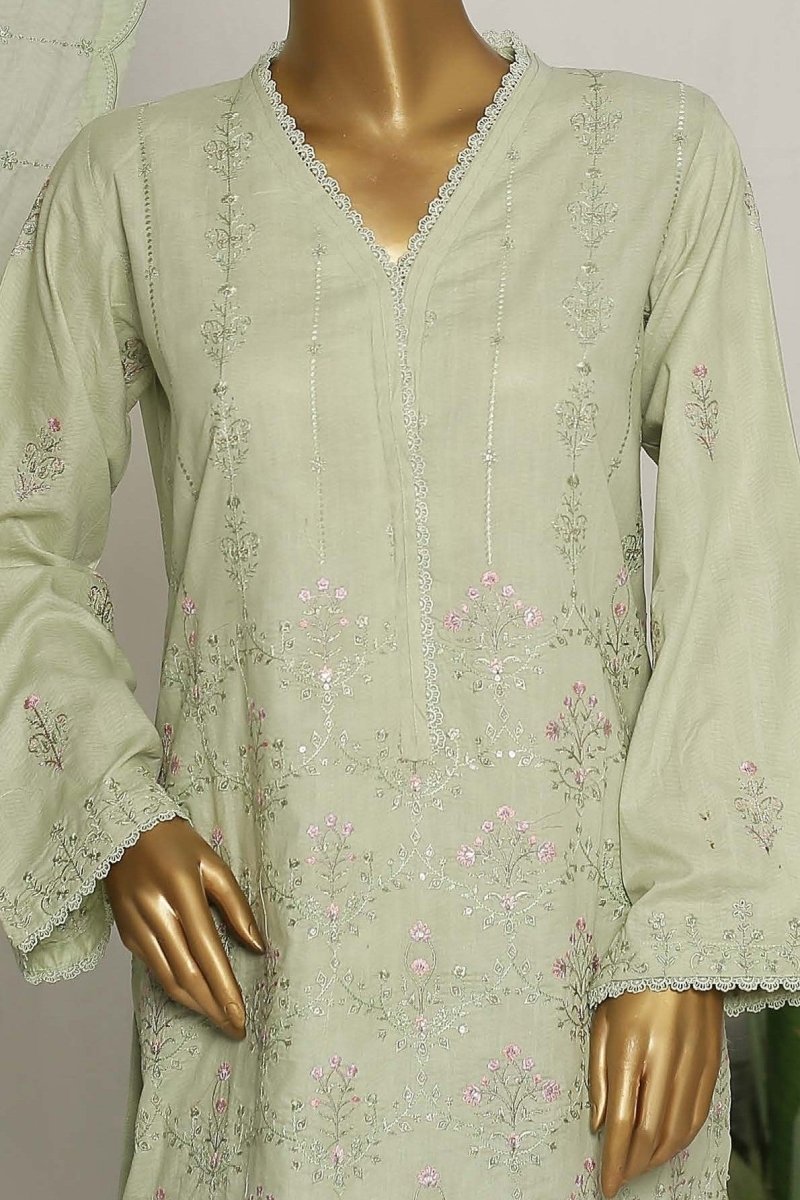 Bin Saeed Lawn Chikankari 3 Piece Suit BIN73