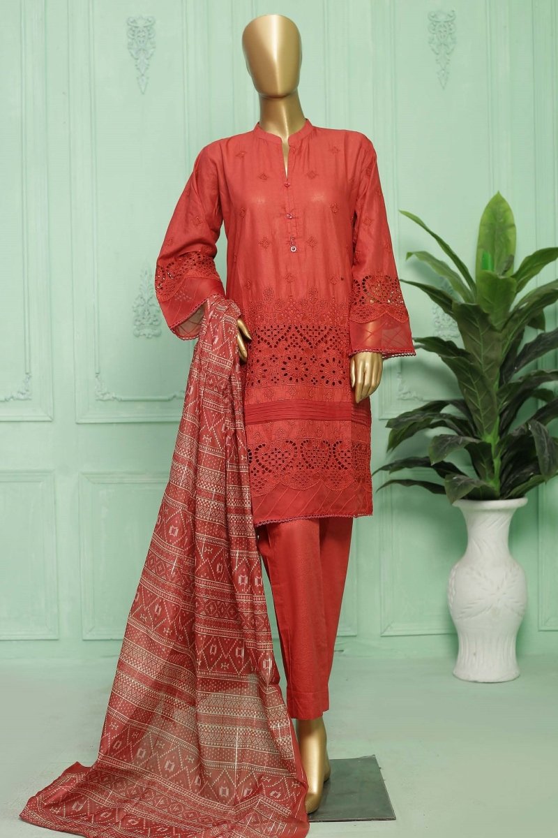 Bin Saeed Lawn Chikankari 3 Piece Suit BIN81-Designer dhaage