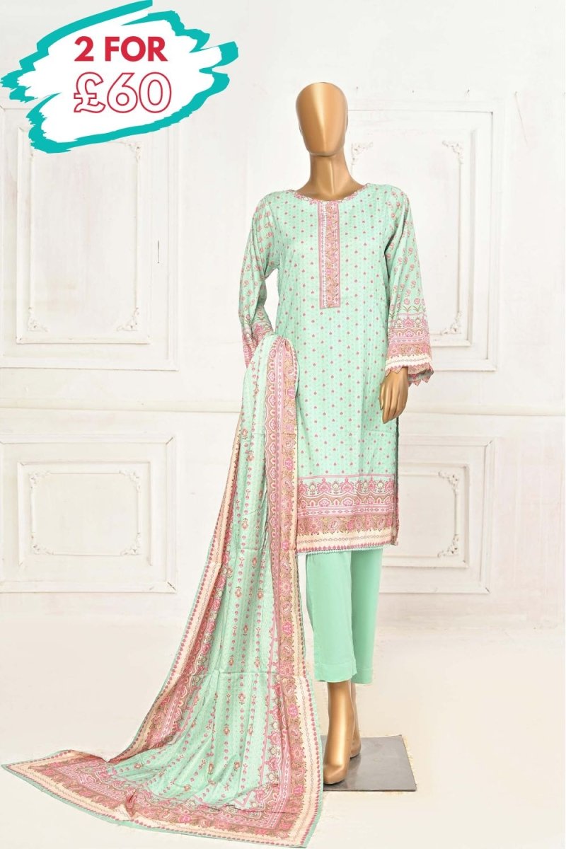 Bin Saeed Linen 3 Piece Suit BIN100-Designer dhaage