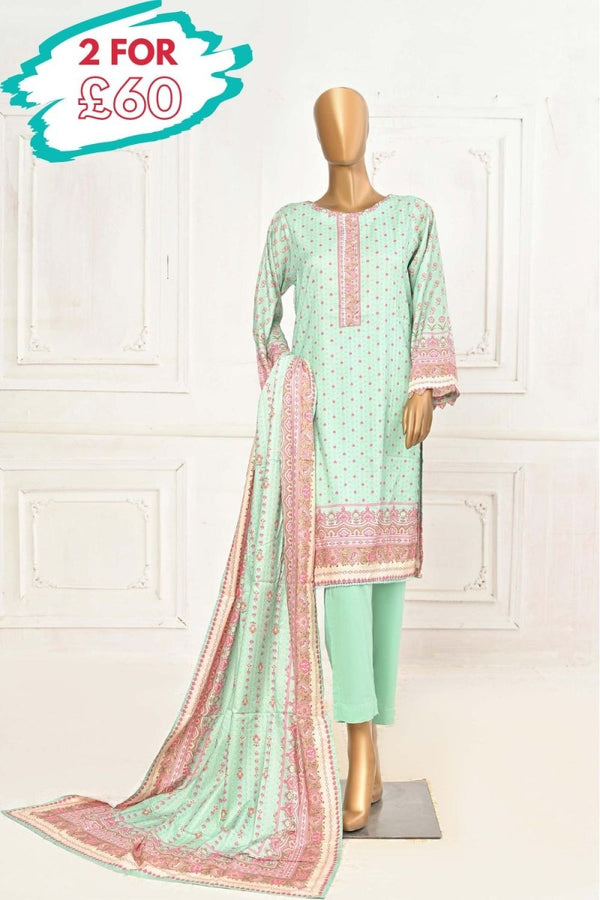 Bin Saeed Linen 3 Piece Suit BIN100-Designer dhaage