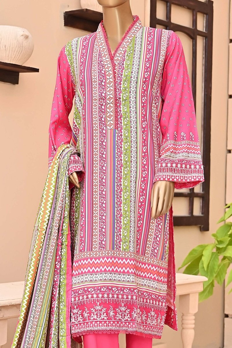 Bin Saeed Linen 3 Piece Suit BIN102-Designer dhaage