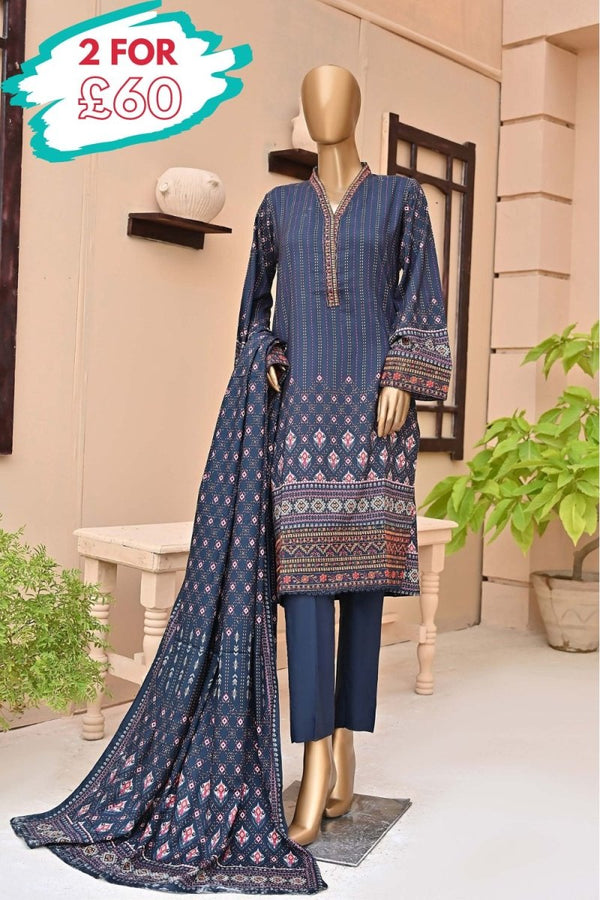 Bin Saeed Linen 3 Piece Suit BIN105