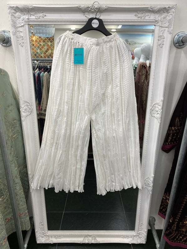 Crushed White Pakistani Sharara SHR01