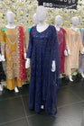 Embroidered Net Pakistani Maxi Dress QAS02-Designer dhaage