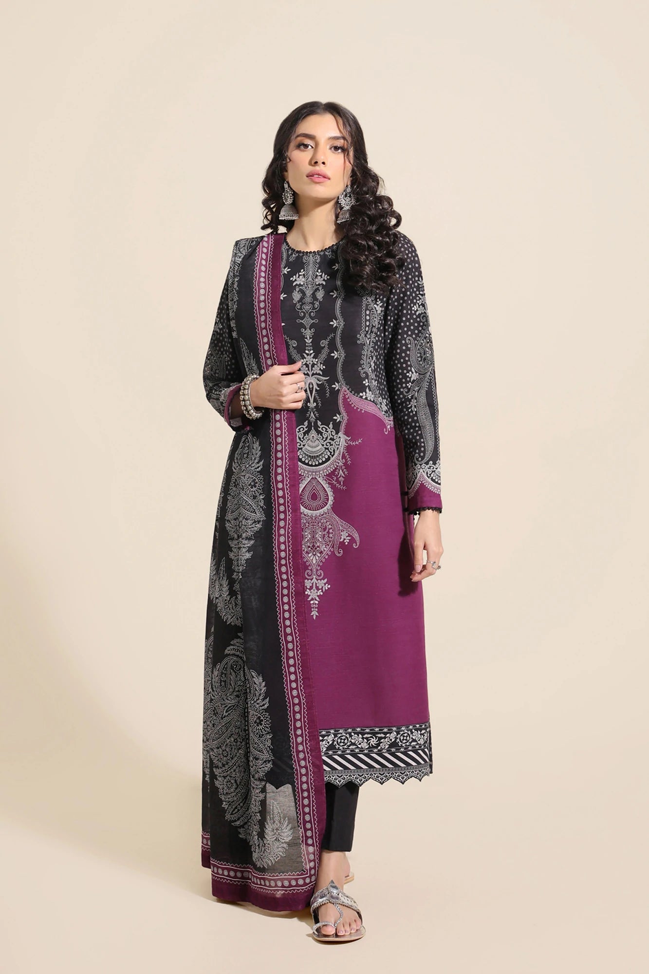 Ethnic Khaddar Beazly 3 Piece Suit ETH31