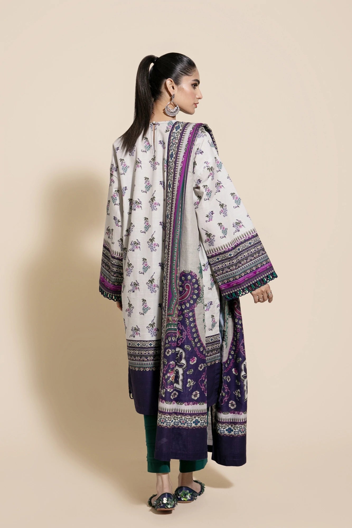 Ethnic Khaddar Paizie 3 Piece Suit ETH32