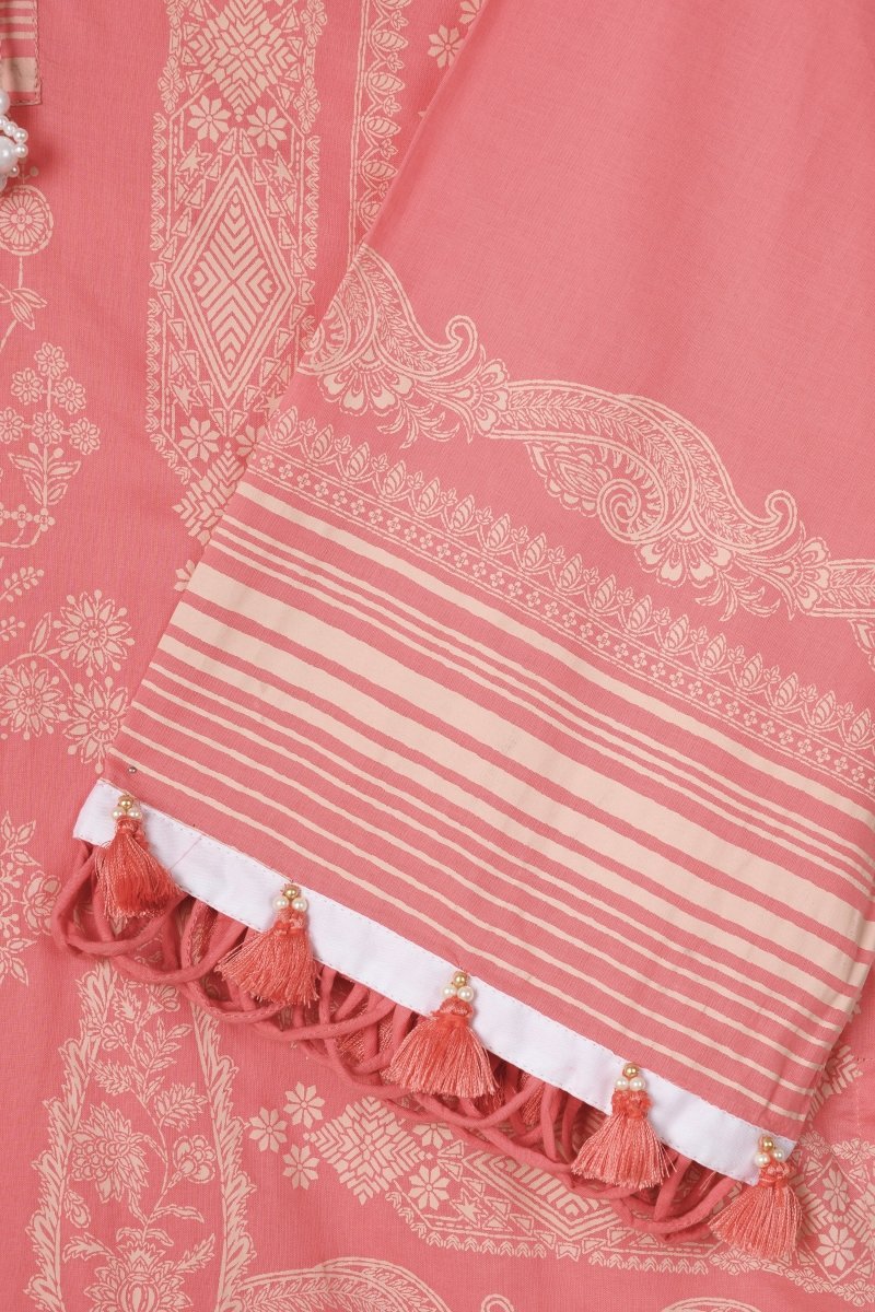 Ethnic Lawn Paradise Shine Pink