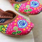 Firuz Shoes Pakistani Truck Art Khussa FIR06-Designer dhaage