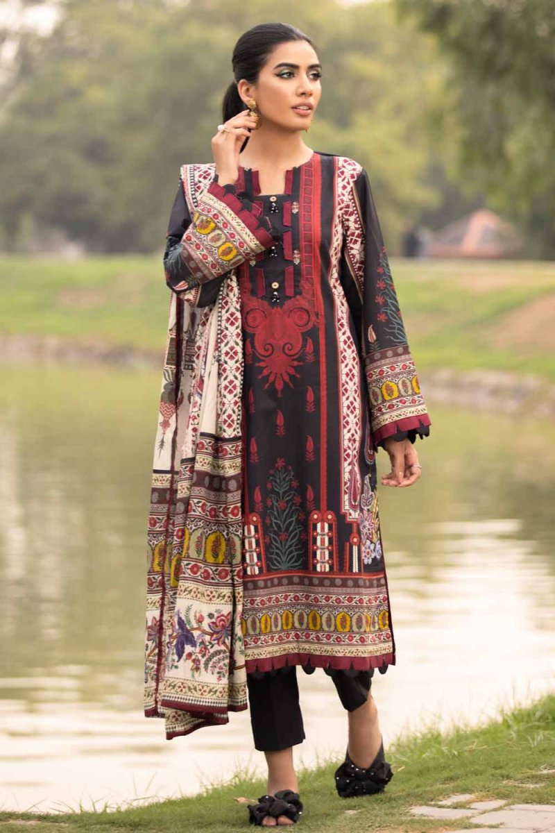 Gul Ahmed Cambric 3 PC Suit GLA30
