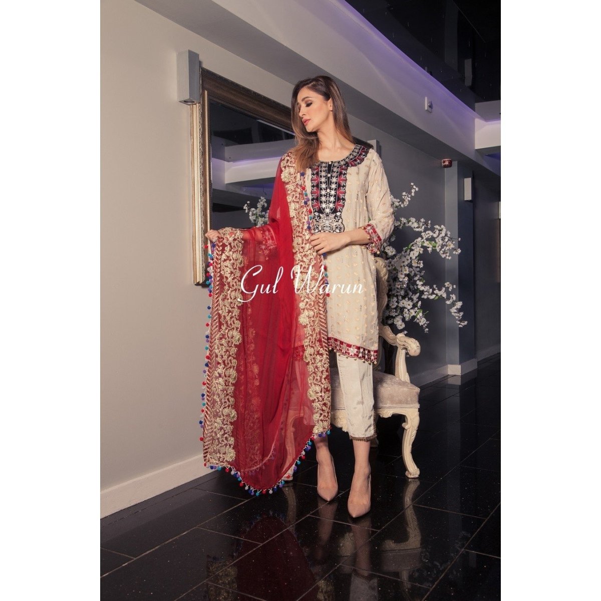Gul Warun Ansah Luxury Pret-Designer dhaage