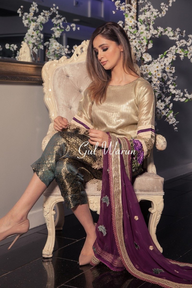Gul Warun Aura Luxury Pret-Designer dhaage