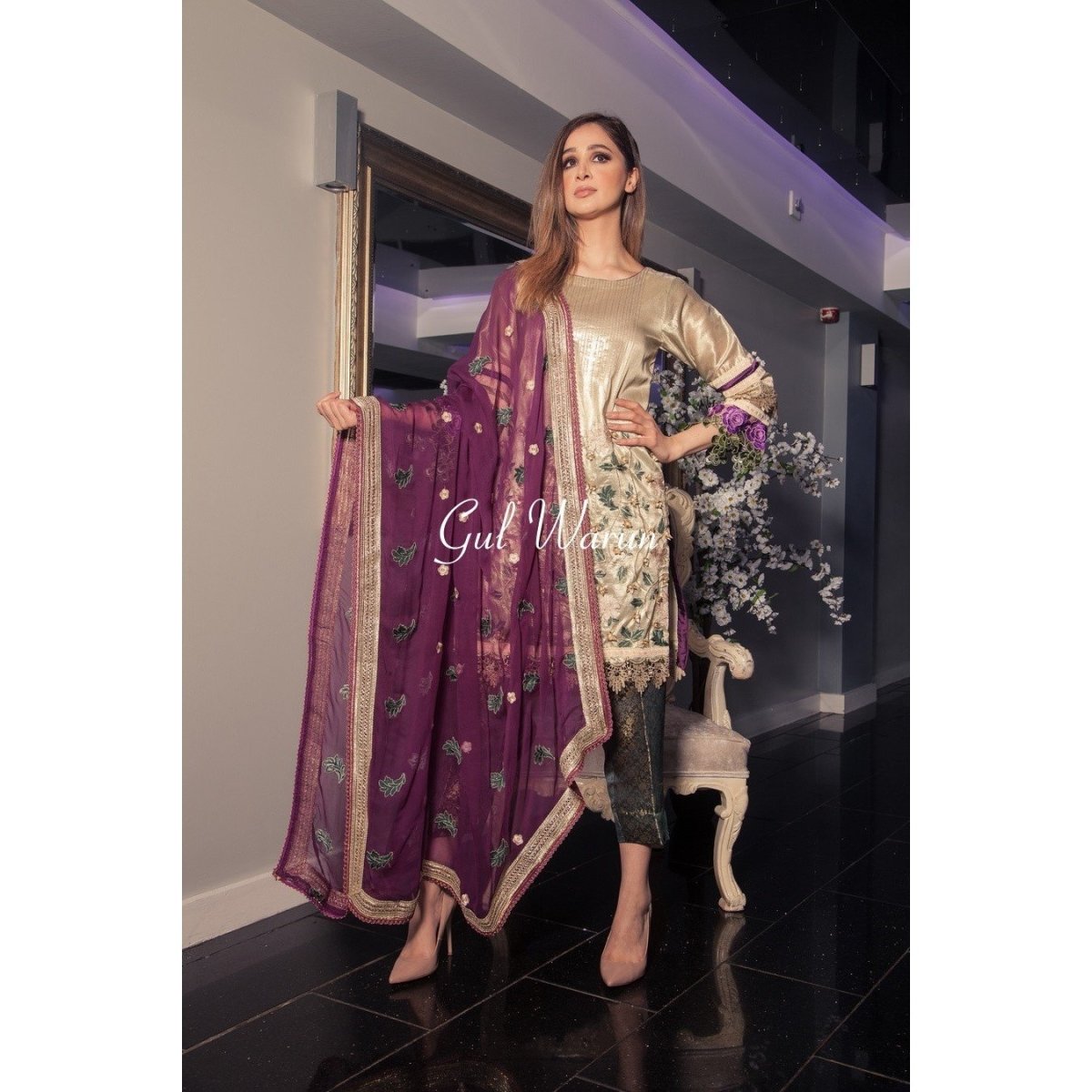 Gul Warun Aura Luxury Pret-Designer dhaage