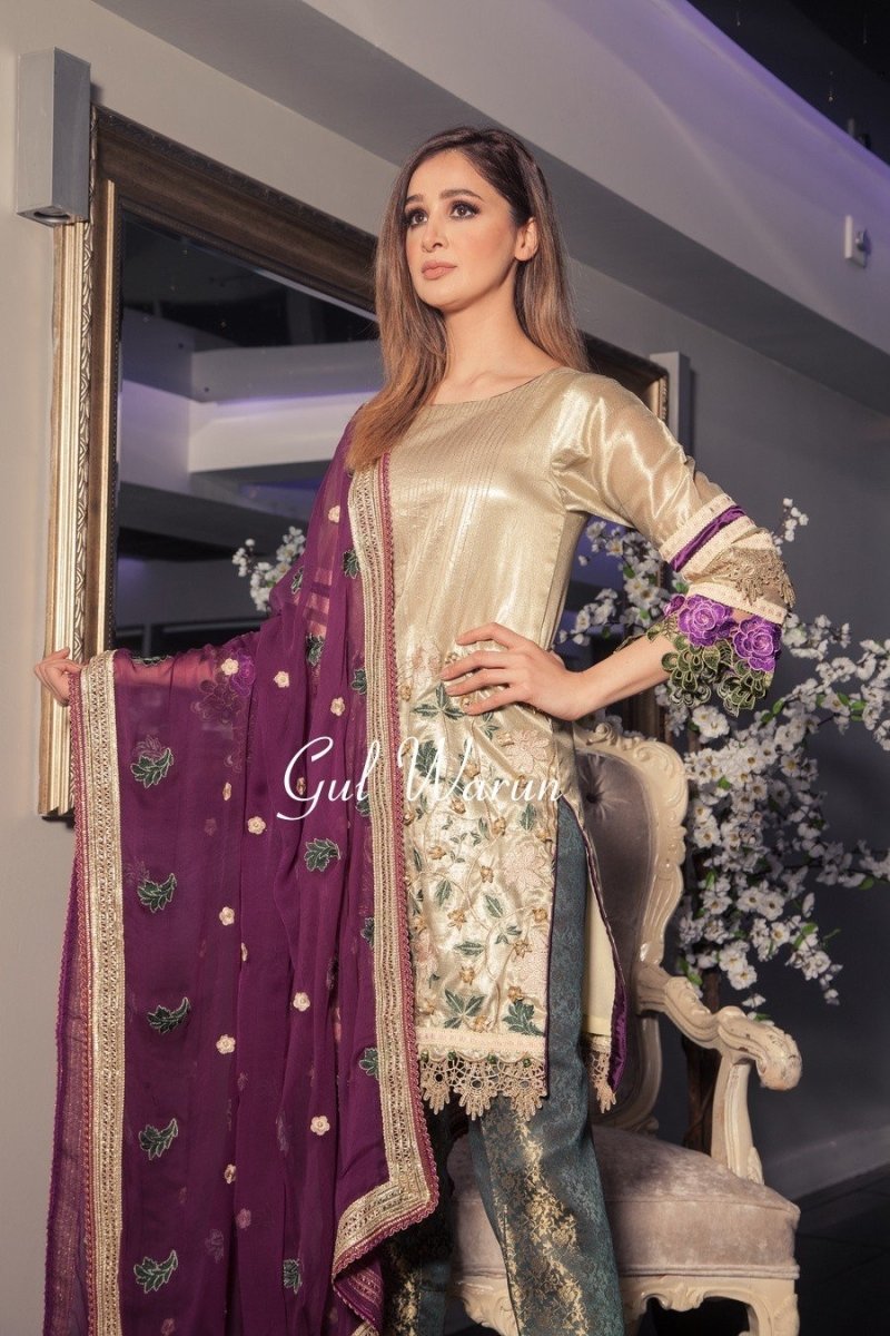 Gul Warun Aura Luxury Pret-Designer dhaage