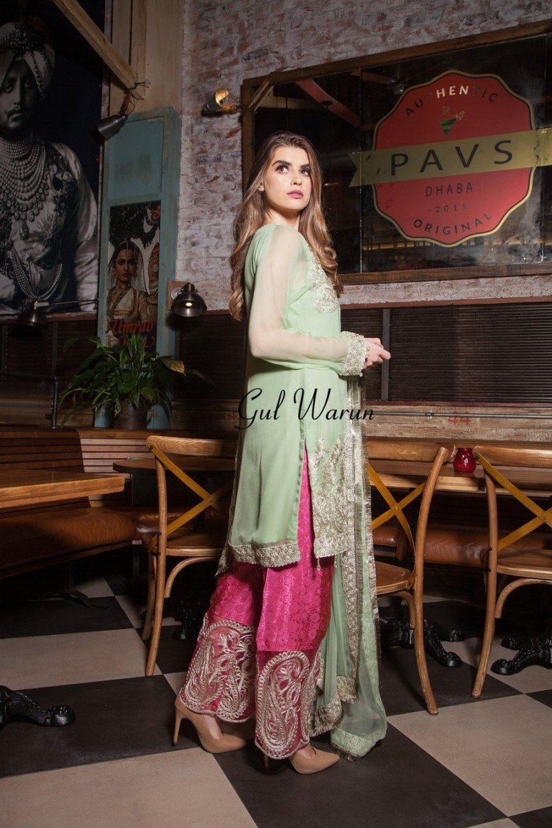 Gul Warun Dove Luxury Pret-Designer dhaage