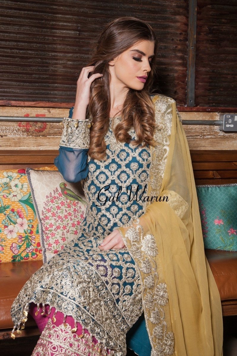 Gul Warun Kyra Luxury Pret-Designer dhaage