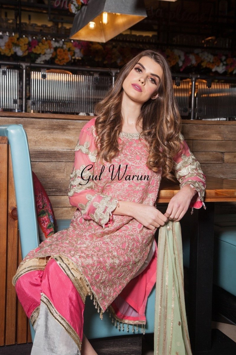 Gul Warun Lily Luxury Pret-Designer dhaage