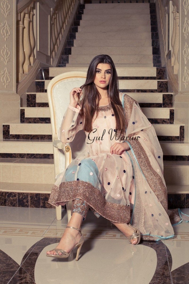 Gul Warun Pastel Lux Luxury Pret-Designer dhaage