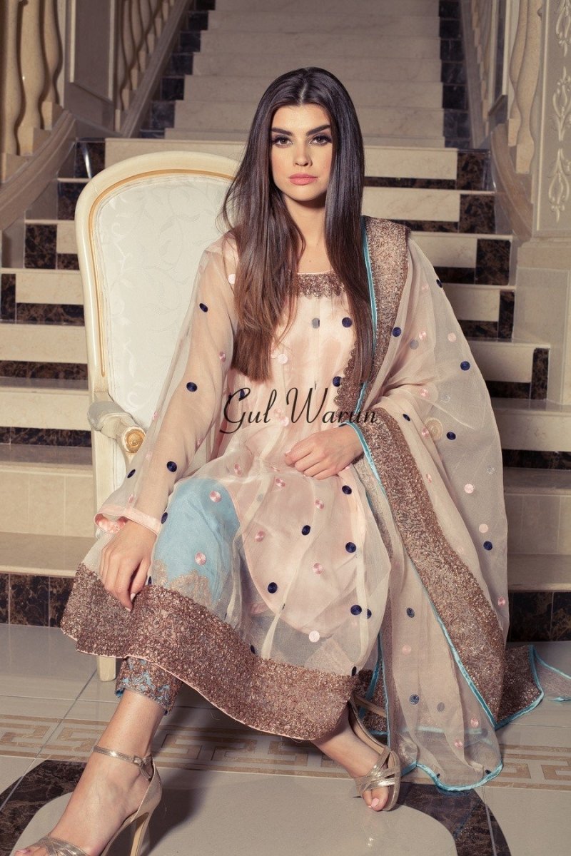 Gul Warun Pastel Lux Luxury Pret-Designer dhaage