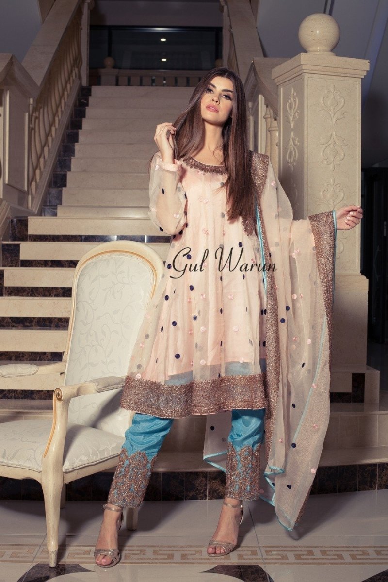 Gul Warun Pastel Lux Luxury Pret-Designer dhaage