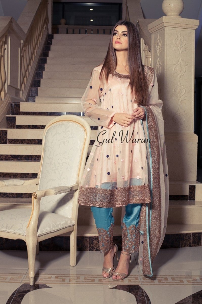 Gul Warun Pastel Lux Luxury Pret-Designer dhaage