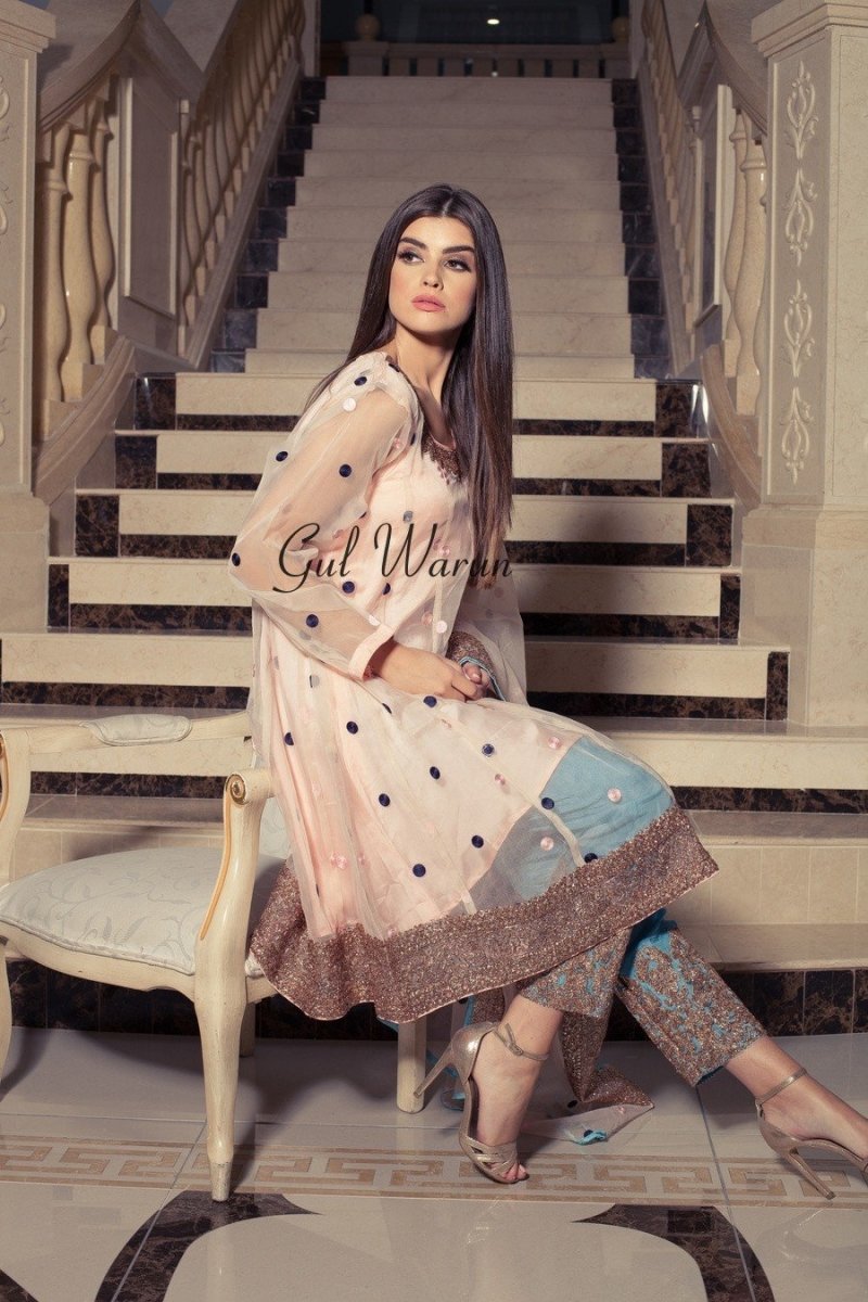 Gul Warun Pastel Lux Luxury Pret-Designer dhaage