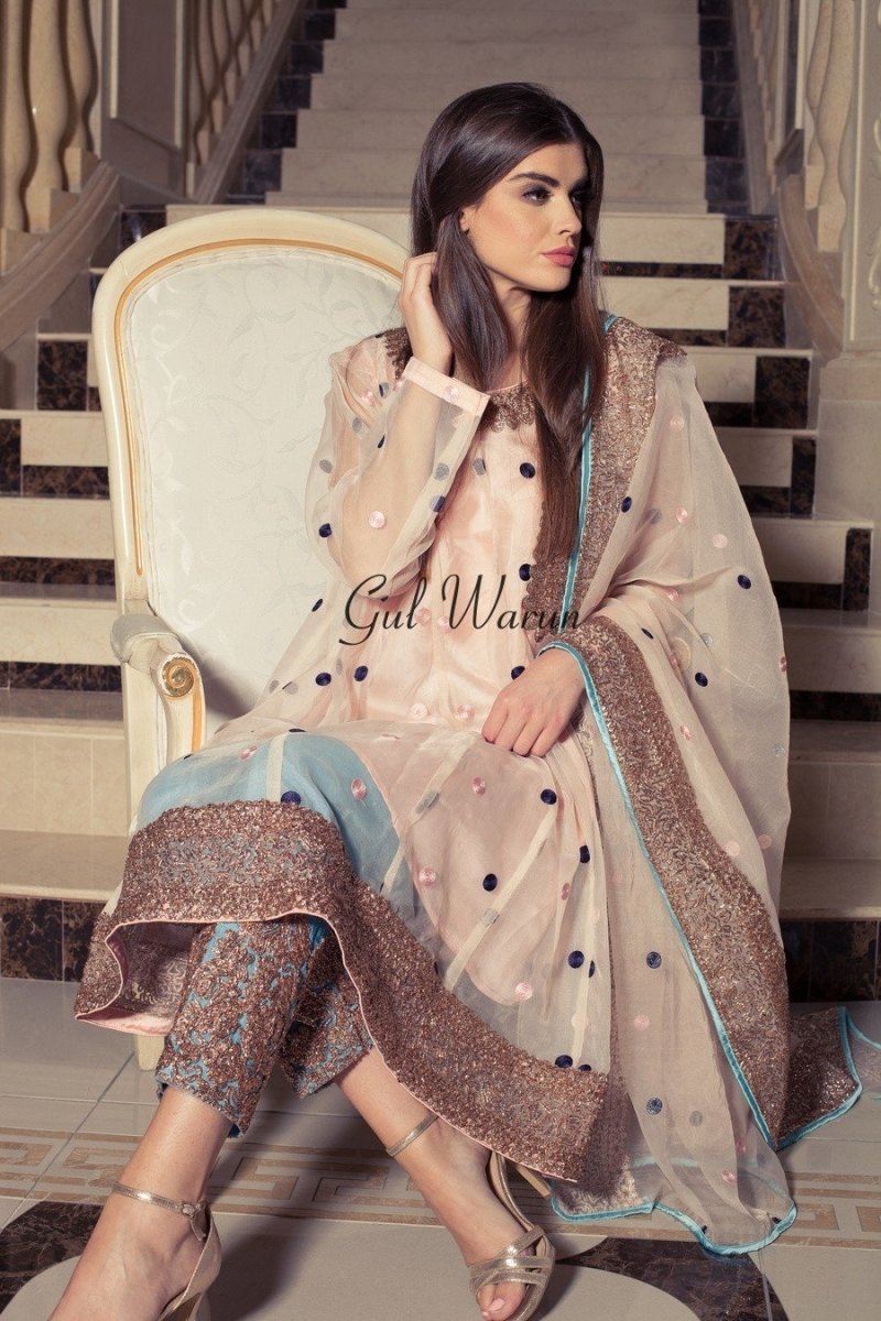 Gul Warun Pastel Lux Luxury Pret-Designer dhaage