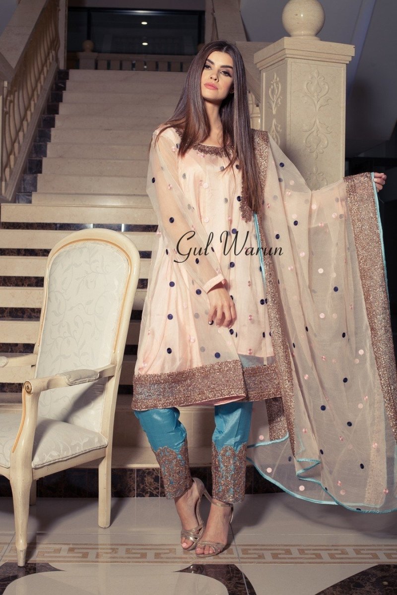 Gul Warun Pastel Lux Luxury Pret-Designer dhaage