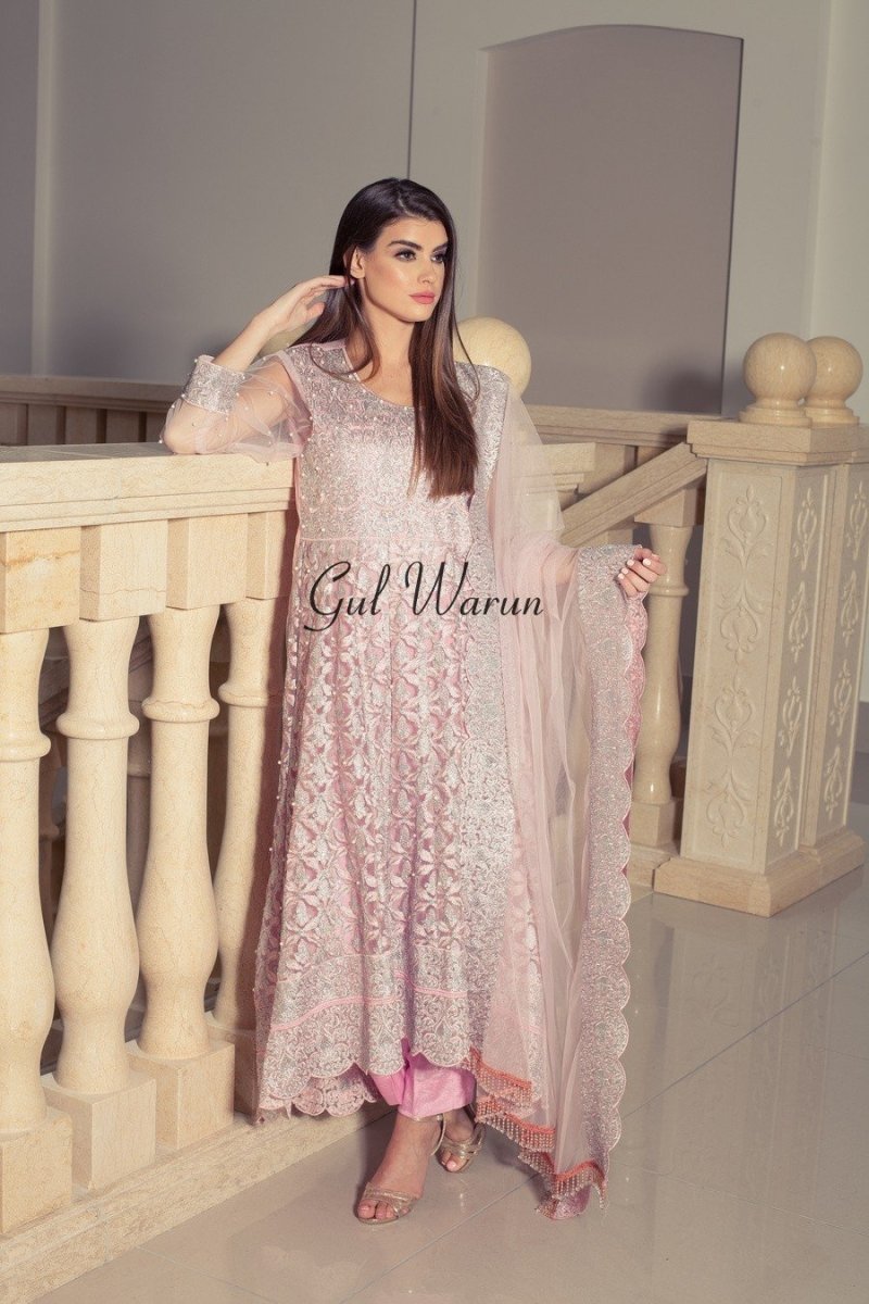Gul Warun Pretty Pink Luxury Pret-Designer dhaage
