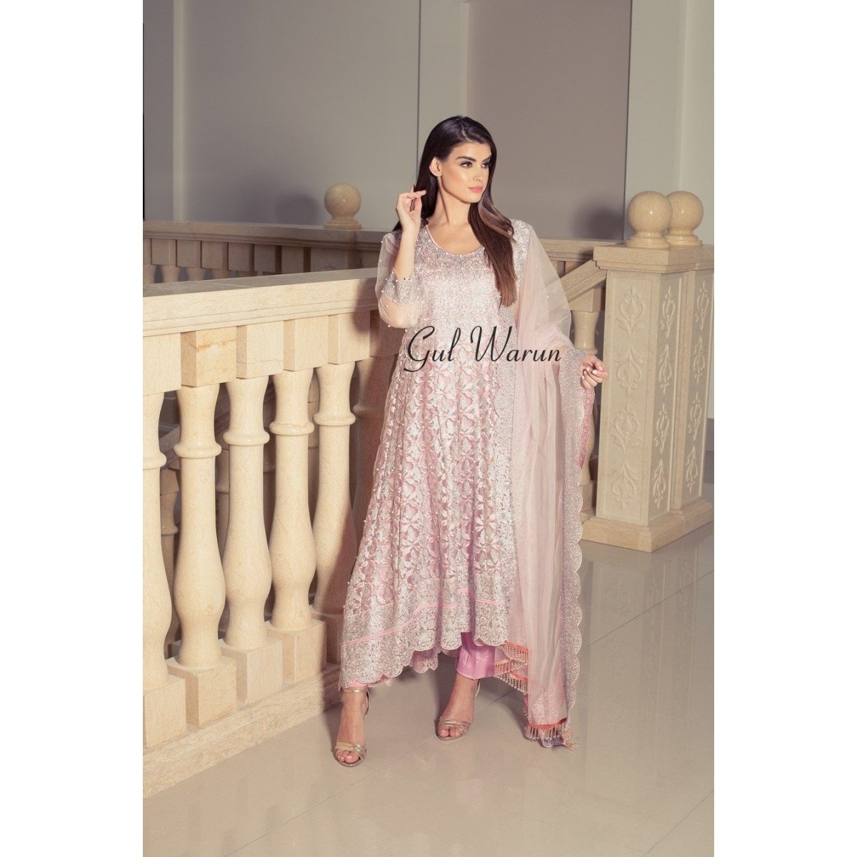 Gul Warun Pretty Pink Luxury Pret-Designer dhaage