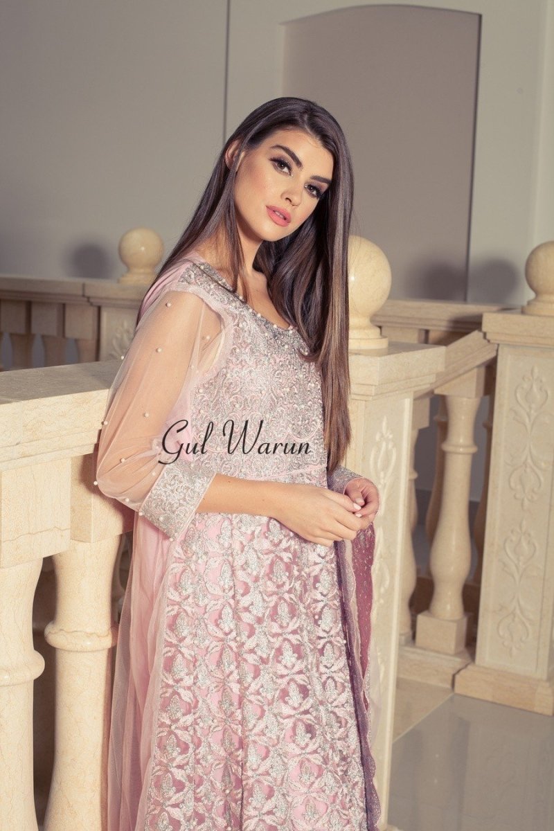Gul Warun Pretty Pink Luxury Pret-Designer dhaage