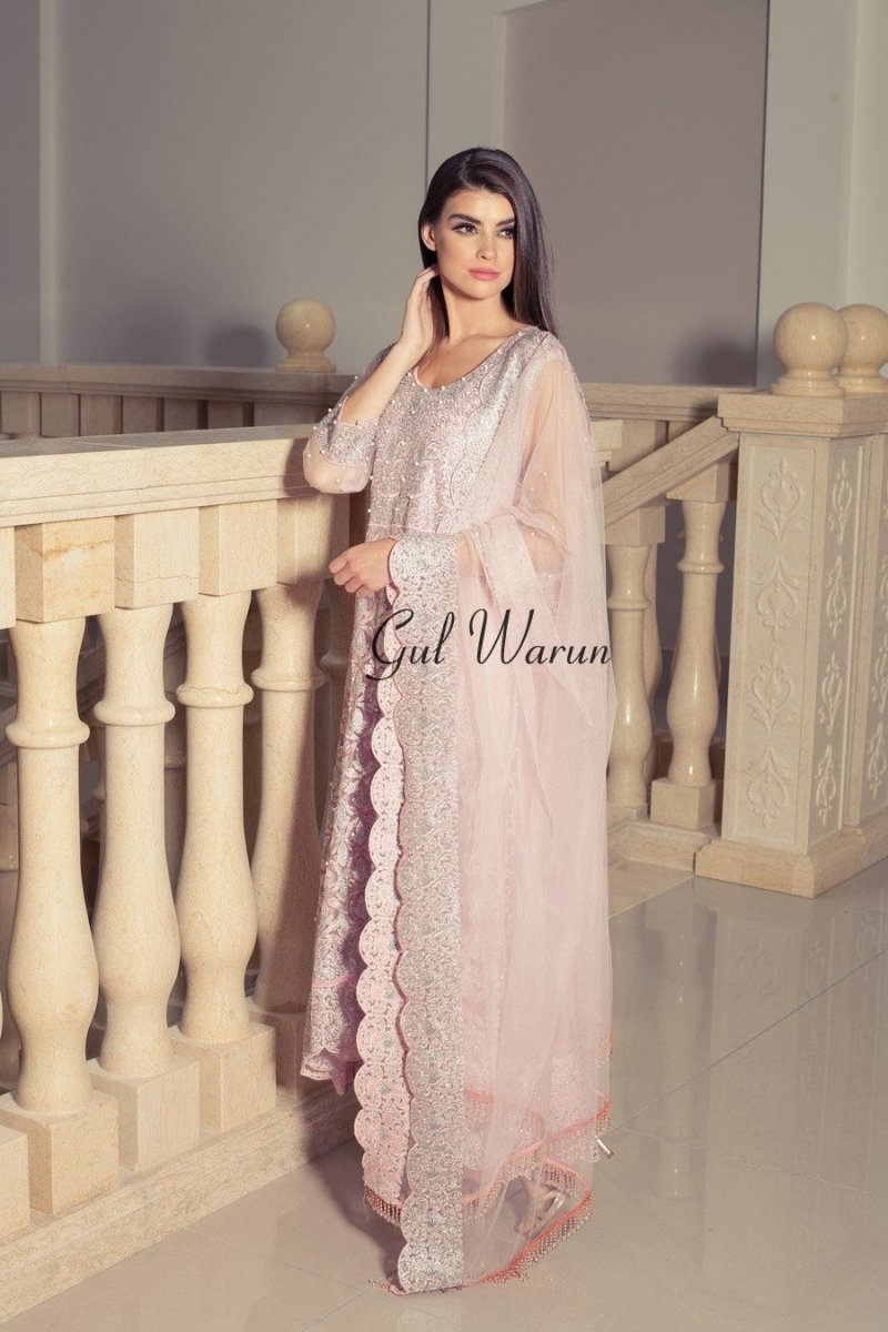 Gul Warun Pretty Pink Luxury Pret-Designer dhaage