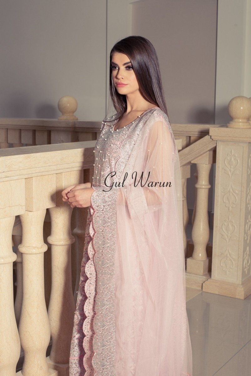Gul Warun Pretty Pink Luxury Pret-Designer dhaage