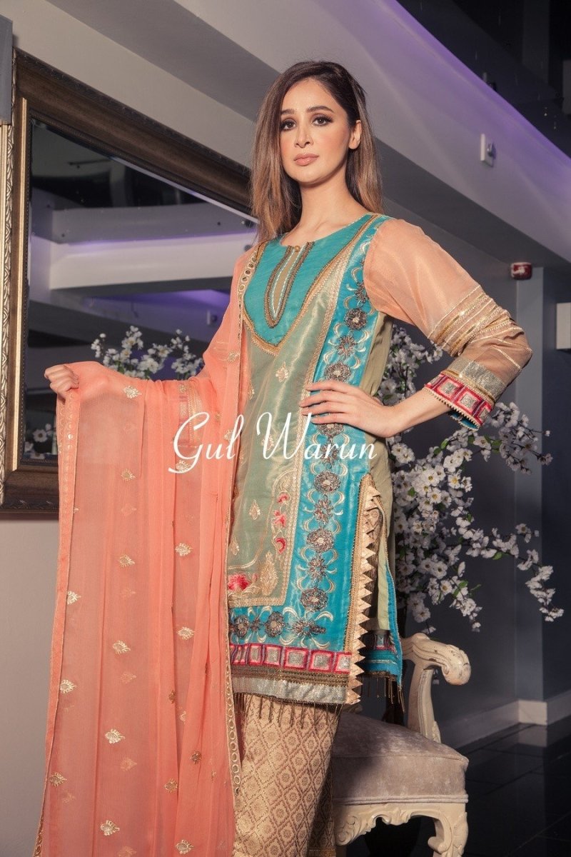 Gul Warun Zarif Luxury Pret-Designer dhaage