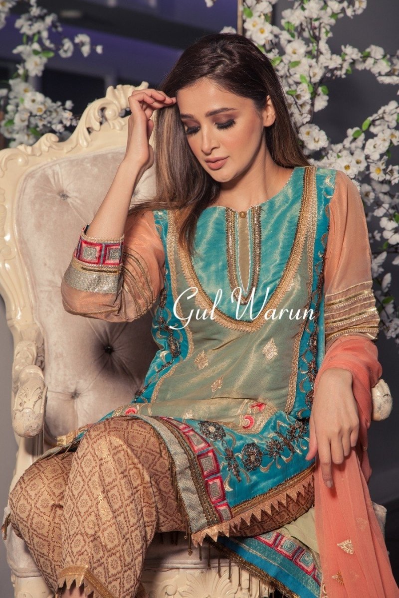 Gul Warun Zarif Luxury Pret-Designer dhaage