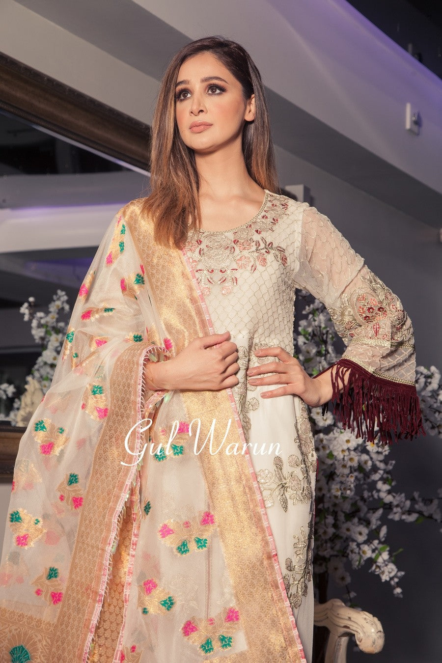 Gul Warun Rayie Luxury Pret-Designer dhaage