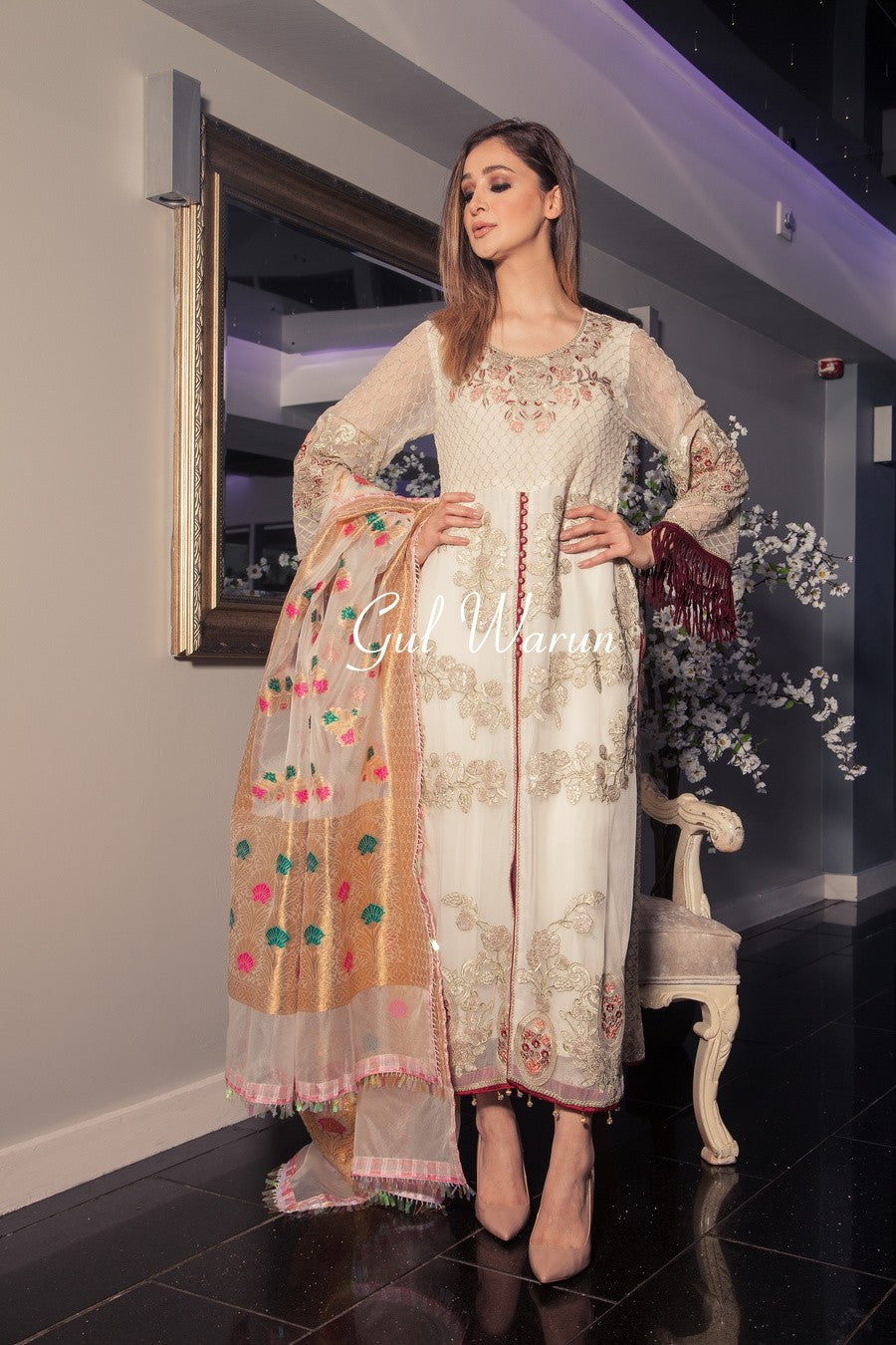 Gul Warun Rayie Luxury Pret-Designer dhaage