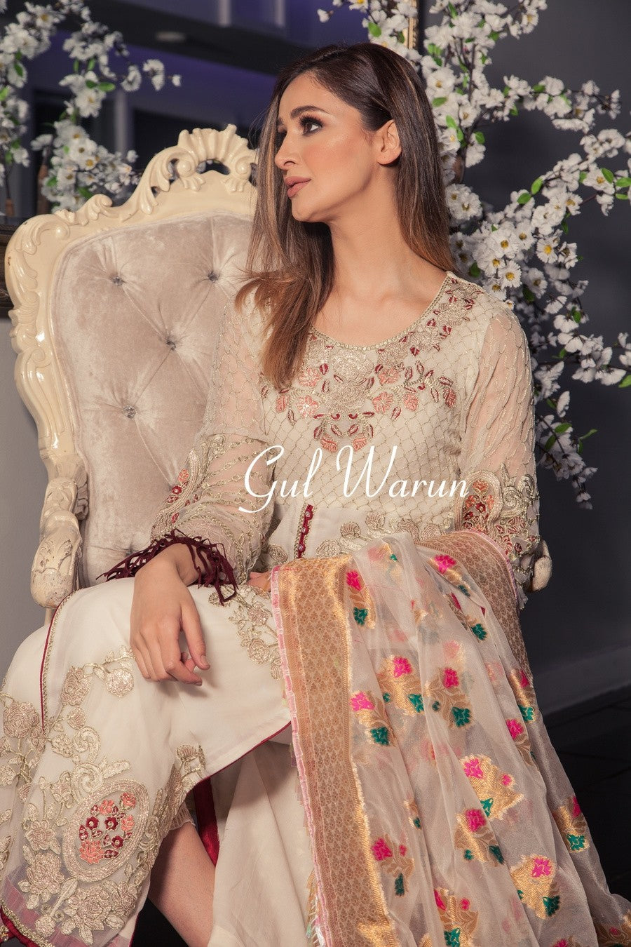 Gul Warun Rayie Luxury Pret-Designer dhaage