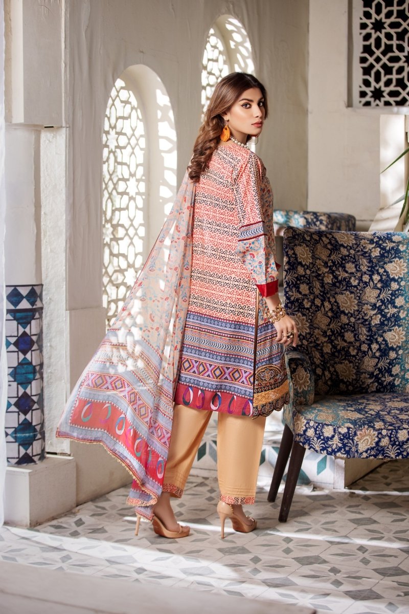 Haniya Cambric 3 Piece Suit HAN68-Designer dhaage