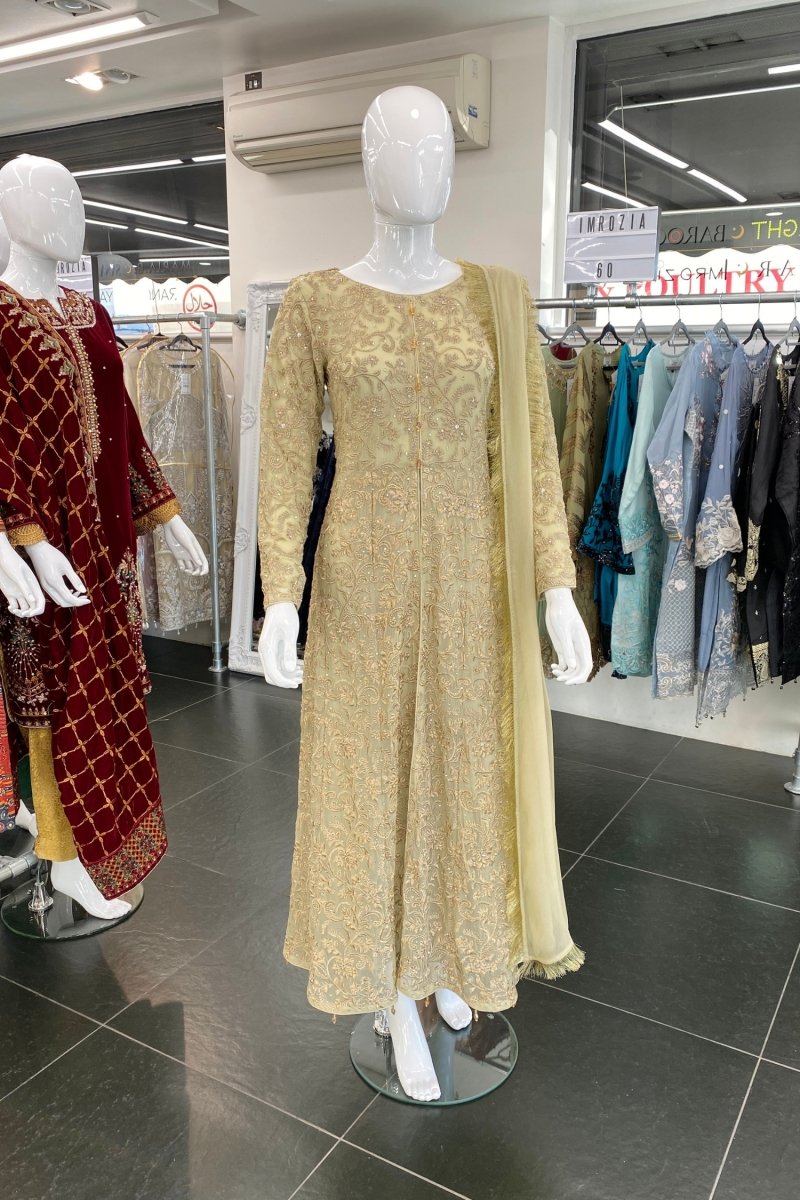 House Of Serene Olive Slit Maxi HOS26