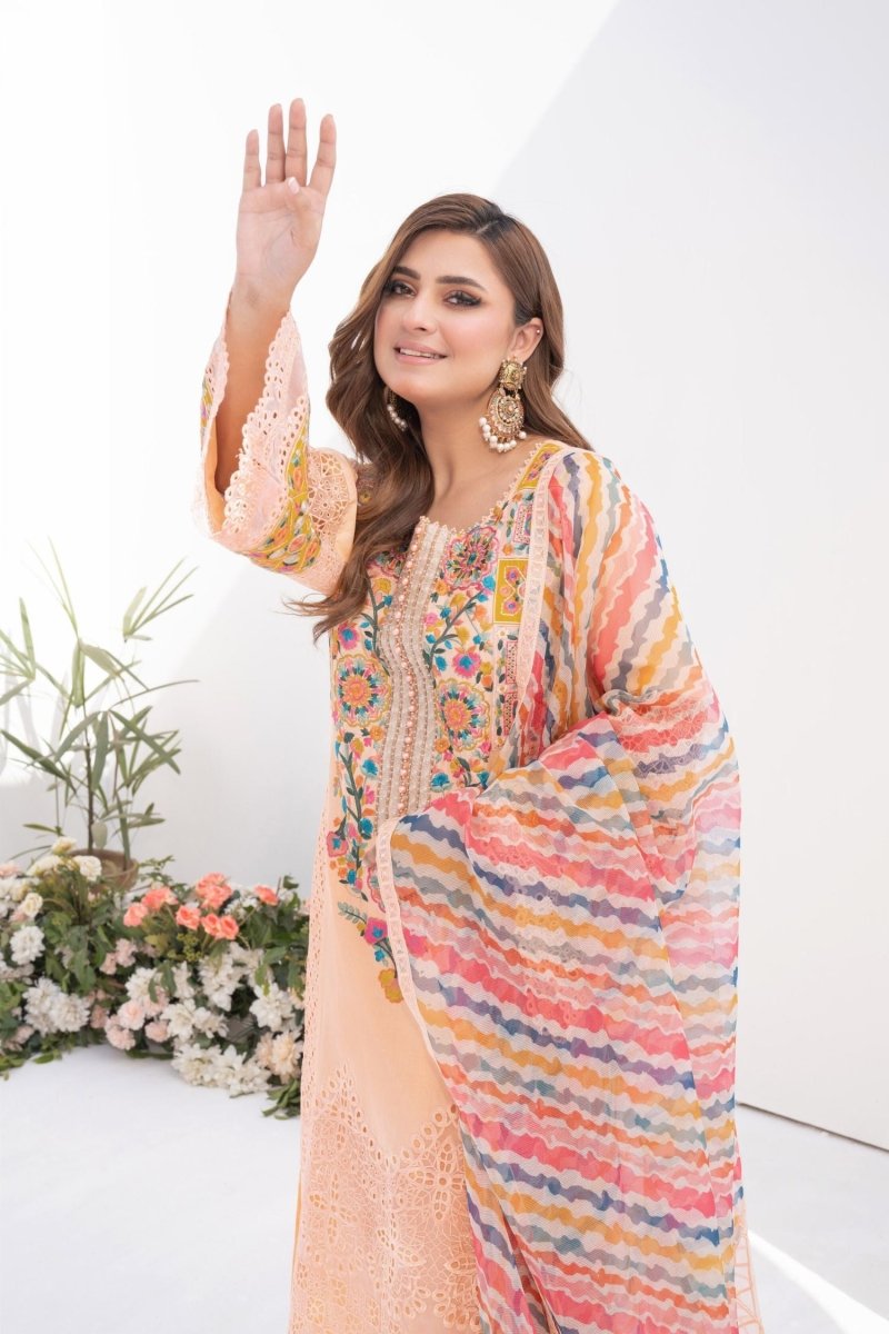 Karma Embroidered Pakistani Eid Suit KAR66-Designer dhaage