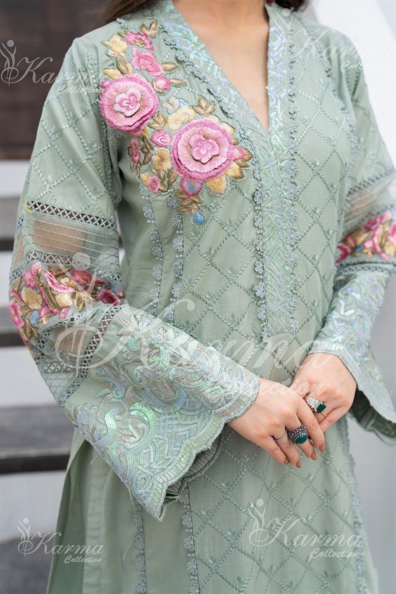 Karma Festive Embroidered Suit KAR26