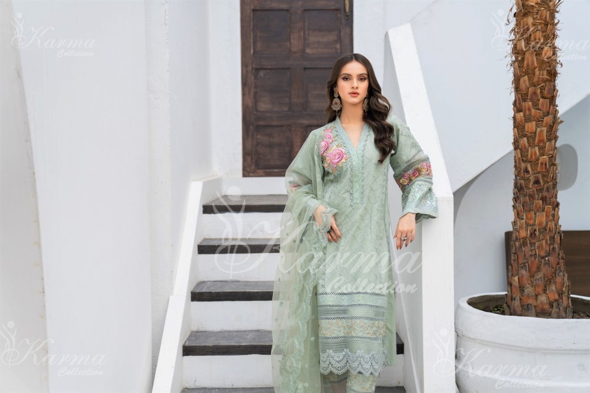Karma Festive Embroidered Suit KAR26